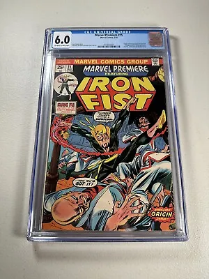 Buy Marvel Premiere #15 CGC 6.0 1st App Of Iron Fist!! Marvel Comics 1974 • 150.94£