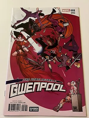 Buy Gwenpool #8 Divided We Stand Variant Marvel Comics • 50£