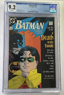 Buy Batman #427 DC Comics CGC 9.2 Jan 1988 Death In The Family Pt 2 • 124.95£