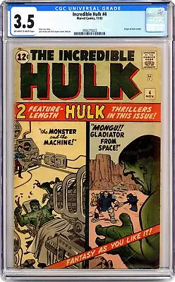 Buy Incredible Hulk #4 CGC 3.5 1962 3906270022 • 919.45£