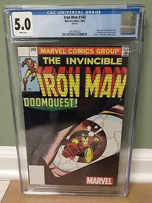 Buy Iron Man #149 CGC 5.0  Marvel Comics Legends Reprint  2002 Series 1 Dr Doom 🇺🇸 • 30.87£
