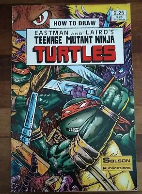 Buy How To Draw Teenage Mutant Ninja Turtles 1 Eastman & Laird 1986 TMNT Solson RARE • 24.99£
