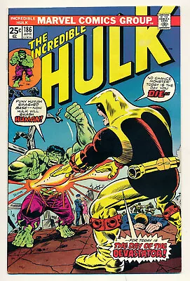 Buy Marvel The Incredible Hulk Issue #186 Comic Book Day Of The Devastator! 6.0 FN • 7.15£