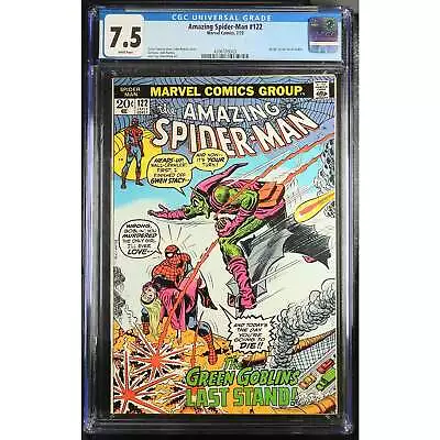 Buy Amazing Spider-Man #122 CGC Graded 7.5 Death Green Goblin Marvel Comics • 284.62£