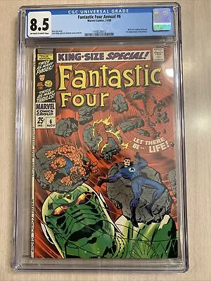 Buy Fantastic Four Annual 6 Cgc 8.5 Vf+ 1968 Annihilus Key Reed Baby Kirby New Case • 626.06£
