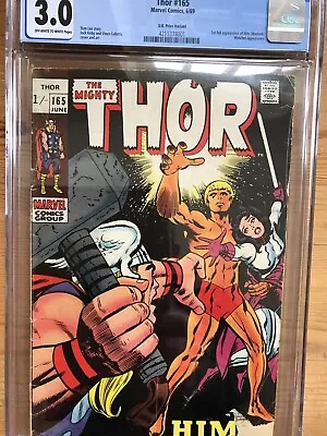 Buy Thor #165 - 1969 - Key Issue - First Appearance Of HIM / Warlock - CGC 3.0 • 100£