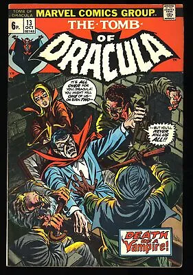 Buy Tomb Of Dracula #13 VF- 7.5 UK Price Variant Origin Blade 1st Deacon Frost! • 60.26£