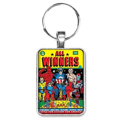Buy All Winners Comics #4 Cover Key Ring Or Necklace Captain America Sub-Mariner • 10.21£
