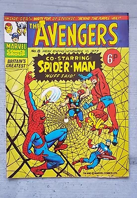 Buy The Avengers Issue #8 - UK Marvel Bronze Age Comics - 1973 - British MCG • 9.45£