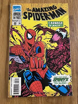 Buy The Amazing Spider-man #28 - Marvel Comics - 1994 - Carnage Is Back • 10.95£