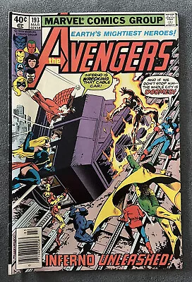Buy Marvel Comic Earth's Mightiest Heroes: The Avengers #193 Inferno Unleashed! • 3.19£