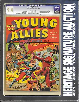 Buy HERITAGE SIGNATURE AUCTION Catalogue - #812 (Aug 2004) [YOUNG ALLIES #1 COVER] • 9.50£