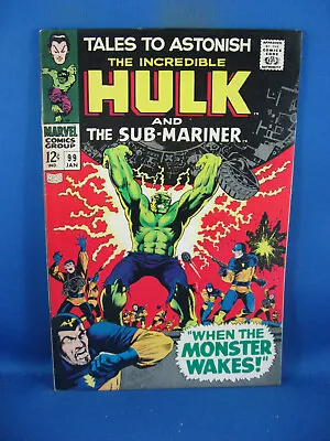 Buy Tales To Astonish 99 Vf Hulk Marvel 1968 • 31.98£