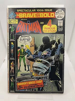 Buy The Brave And The Bold #100 Presents Batman 1972 Fn Dc Comics • 19.95£
