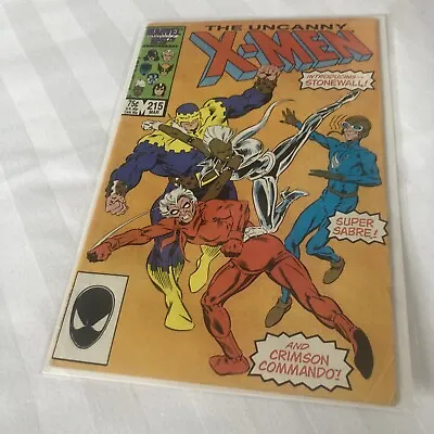 Buy Uncanny X-Men #215 Marvel Comics 1st Appearance Of Stonewall • 3.75£