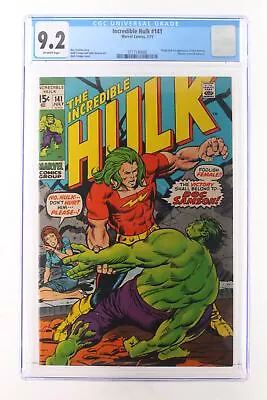Buy Incredible Hulk #141 - Marvel Comics 1971 CGC 9.2 Origin + 1st App Of Doc Samson • 394.36£