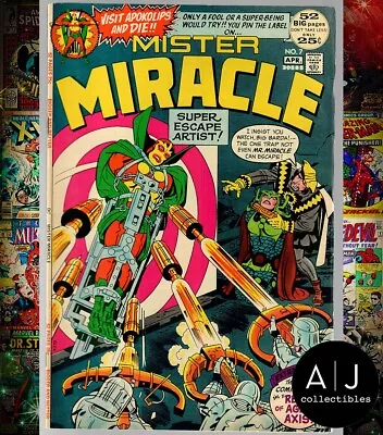 Buy Mister Miracle #7 (1972) - First App Of Kanto - Barda Cover - Kirby - FN/VF 7.0 • 9.03£