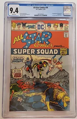 Buy All-star Comics #58 1976 Dc Cgc 9.4 White Pages 1st Appearance Of Power Girl! • 398.33£