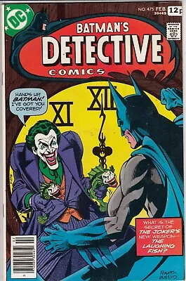 Buy Detective Comics 475 - 1978 - Classic Joker - Very Fine/Near Mint • 47.50£
