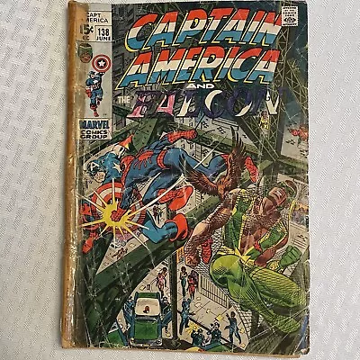 Buy CAPTAIN AMERICA #138 (1971) Spider-Man, Stone Face, John Romita, Marvel Comics • 9.65£