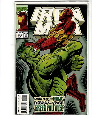 Buy Iron Man #305: June 1994: Marvel Comics: VF+ • 31.53£