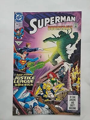 Buy Superman #74 (Dec 1992, DC Comics) DOOMSDAY!  W/ Guests Justice League America • 4.80£