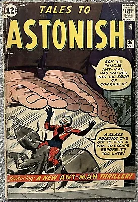 Buy Tales To Astonish Comic #36 (marvel,1962) 3rd Appearance Of Ant Man Silver Age ~ • 68.05£