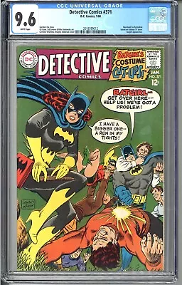 Buy Detective Comics #371 (1968) CGC 9.6 Batgirl New Batmobile DC Comics White Pages • 1,101.94£