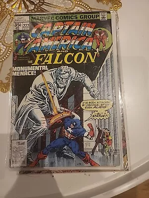 Buy Captain America And The Falcon Monumental Menace #222 1978 Newsstand • 2.99£
