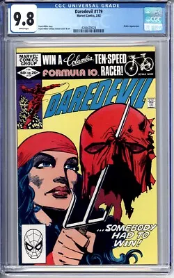 Buy Daredevil #179 Cgc 9.8 White Pages Frank Miller Elektra 1982 • 299.78£