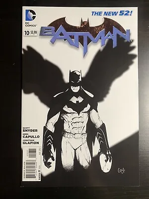 Buy Batman #10 VF/NM DC 2012 1:100 B&W Variant Capullo | Combined Shipping Available • 72.98£