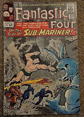 Buy Fantastic Four #33 First Attuma 1964 • 56.29£