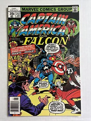 Buy Captain America And Falcon #217 VF/NM 1977 Marvel Comics Shield • 109.30£