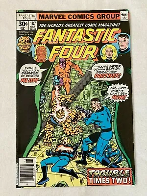 Buy Fantastic Four #187 (MARVEL Oct 1977)  VF- Cond, Klaw App, George Perez Art • 6.39£