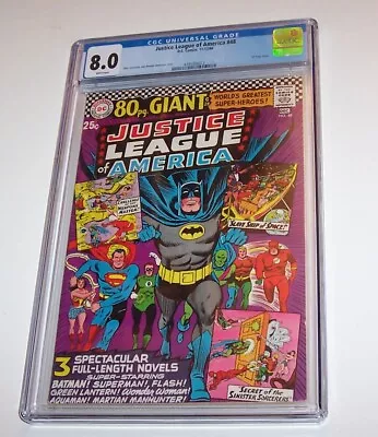Buy Justice League Of America #48 - DC 1966 Silver Age Issue - CGC VF 8.0 • 155.91£