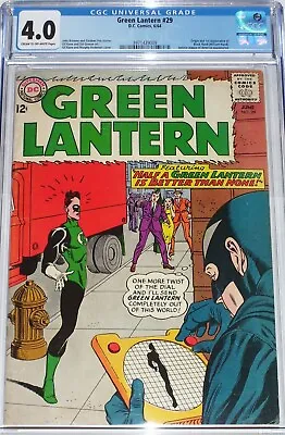 Buy Green Lantern #29 CGC 4.0 (June 1964) Origin & 1st Appearance Of Black Hand • 165.16£