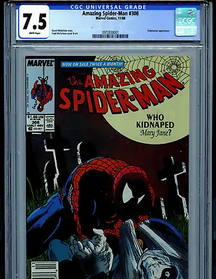 Buy Amazing Spider-man #308 CGC 7.5 1988 Marvel McFarlane Amricons K76 • 71.15£