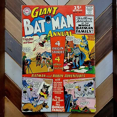 Buy BATMAN ANNUAL #7 FN (DC 1964) 80-page GIANT  Batman Family  Back Cover Gallery • 37.20£