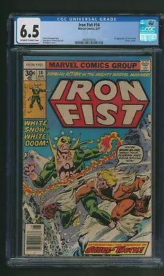 Buy Iron Fist #14 CGC 6.5 1st Appearance Sabretooth Marvel 1977 New Slab • 239.32£
