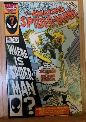 Buy AMAZING SPIDER-MAN #279 Marvel 1986 Jack O'Lantern Vs. Silver Sable • 7.20£