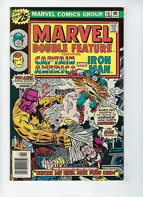 Buy MARVEL DOUBLE FEATURE # 16 (Captain America & Iron Man, JUNE 1976), VF+ • 7.95£