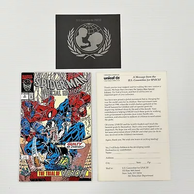 Buy Spider-Man Special Edition #1 1992 VF/NM Trial Of Venom Inc. Unicef Cards • 24£