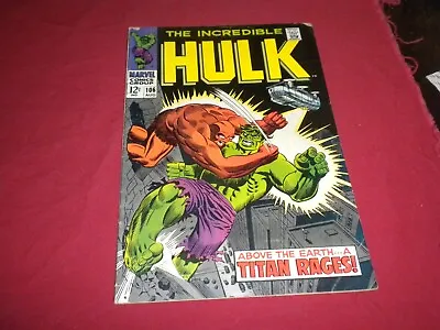 Buy BX6 Incredible Hulk #106 Marvel 1968 Comic 4.0 Silver Age MISSING LINK! • 14.46£