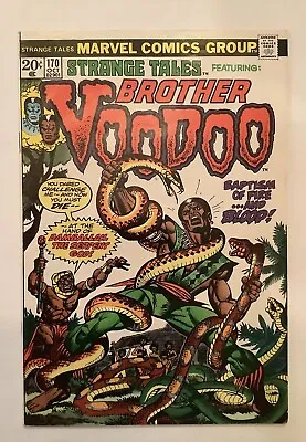 Buy Strange Tales #170 ~1973 Marvel ~ 2nd App And Origin Of Brother Voodoo! Vf- • 74.32£