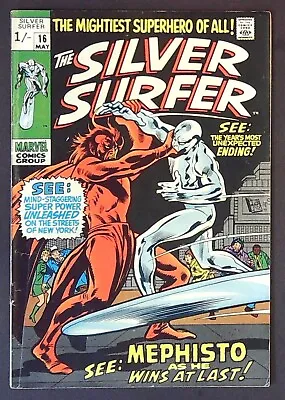 Buy SILVER SURFER #16 (1970) - Mephisto Cover - Fine Minus (5.5) - Back Issue • 59.99£