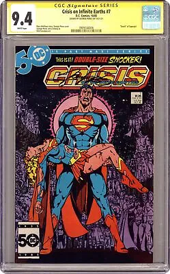 Buy Crisis On Infinite Earths #7D CGC 9.4 SS George Perez 1985 3909144006 • 269.21£