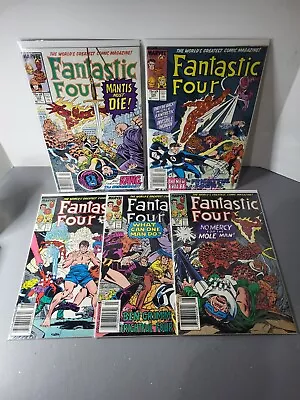 Buy Fantastic Four Vol. 1 (5) Comic Lot Issues 324-326-327-328-329 Marvel 1989 • 22.38£