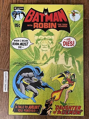 Buy DC Comics Batman #232 Ra's Al Ghul Comic Book Wood Wall Plaque NEAL ADAMS SIGNED • 142.98£