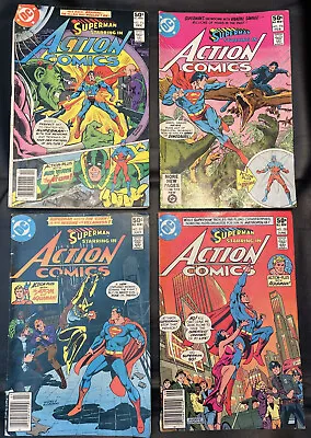 Buy Action Comics 4 Pc LOT #521 VG 4.0 1981 1st App. Vixen, Plus #520, #516, #514 • 15.37£