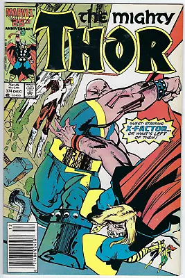 Buy Thor 374 1986 NM- 9.2 Walt Simonson-c/s Sal Buscema-a X-Factor Mutant Massacre • 6.32£
